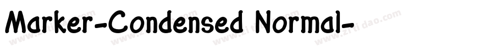 Marker-Condensed Normal字体转换